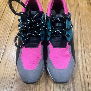 Steve Madden Pink and Gray Sneakers